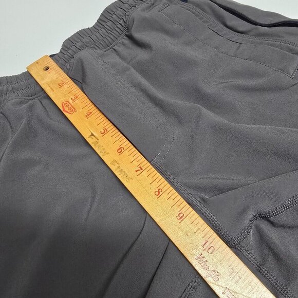 Birddogs Shorts Men Small Gray Lined Zip Pocket Long Active Comfort Gym Beach - Picture 9 of 12